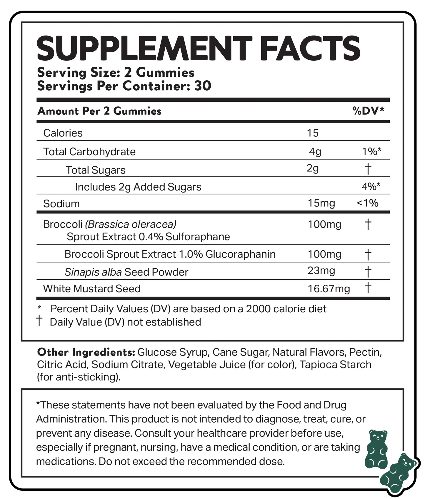 NeuroBrocc Sulforaphane Supplement Gummies
