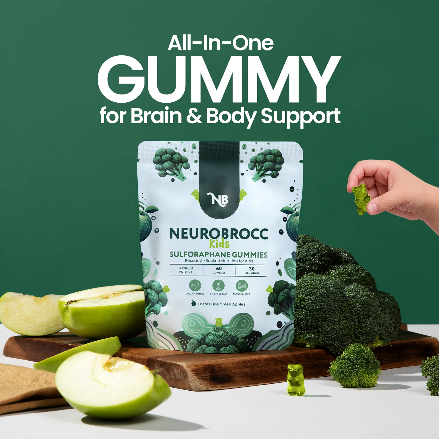NeuroBrocc Sulforaphane Supplement Gummies